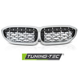 Grill BMW G20/G21 19- Diamand stijl ZILVER