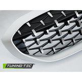 Grill geschikt voor BMW G20/G21 19- Diamand stijl ZILVER