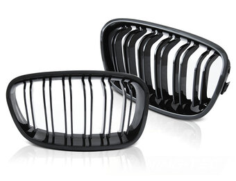 Grill nieren geschikt voor BMW F20 / F21 11-14 SPORT GLANZEND ZWART