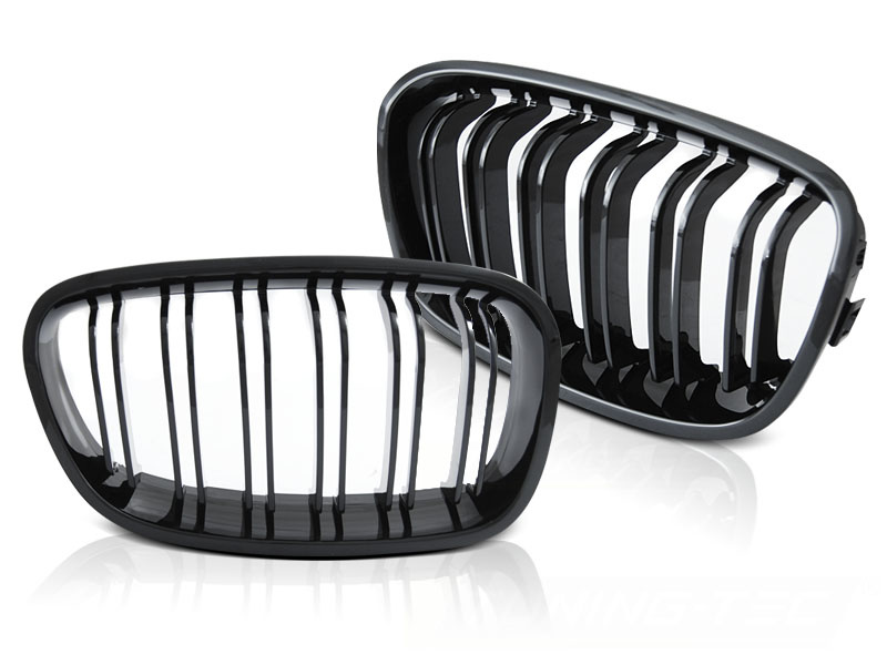 Grill nieren geschikt voor BMW F20 / F21 11-14 SPORT GLANZEND ZWART