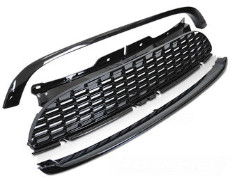 Grill MINI COOPER R56/57/55 06-09 JCW GLANZEND ZWART