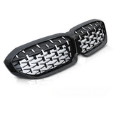 Grill BMW G20/G21 19- Diamand stijl GLANZEND ZWART