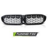 Grill BMW G20/G21 19- Diamand stijl GLANZEND ZWART