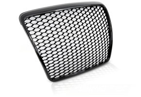 Grill geschikt voor AUDI A6 C6 09-11 sedan/station SPORT GLANZEND ZWART