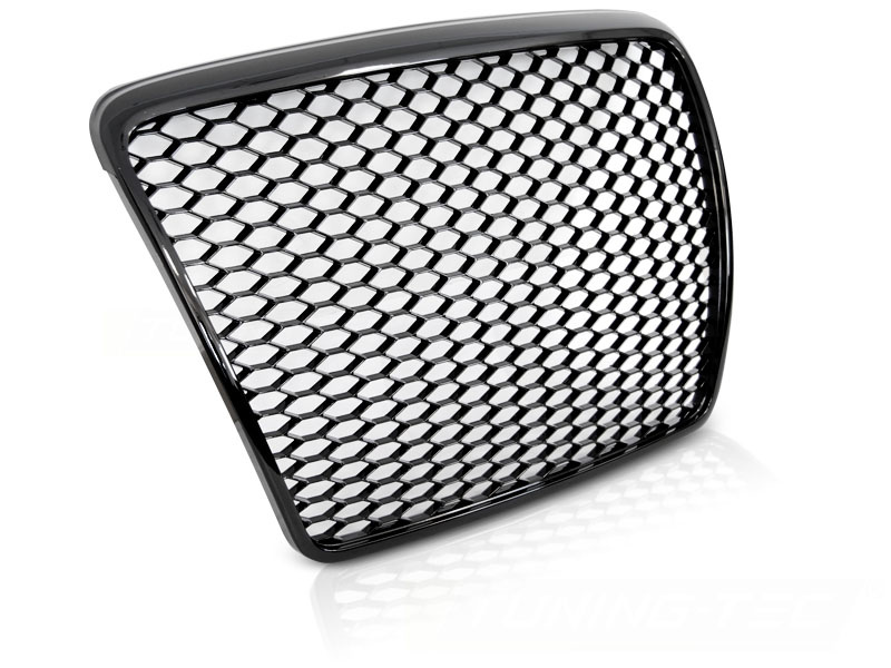 Grill voor AUDI A6 C6 09-11 sedan/station SPORT GLANZEND ZWART