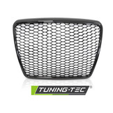 Grill geschikt voor AUDI A6 C6 09-11 sedan/station SPORT GLANZEND ZWART
