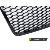 Grill voor AUDI A6 C6 09-11 sedan/station SPORT GLANZEND ZWART