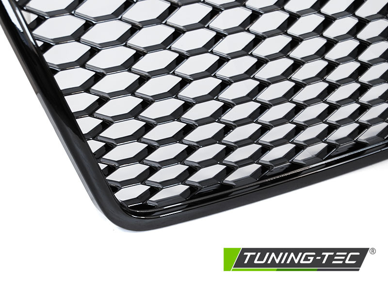 Grill voor AUDI A6 C6 09-11 sedan/station SPORT GLANZEND ZWART