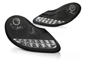 Koplampen PORSCHE BOXSTER 96-04 /911 996 LED ZWART