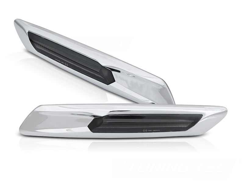 Zijkant knipperlichten BMW F10/F11 10-13 ZILVER SMOKE