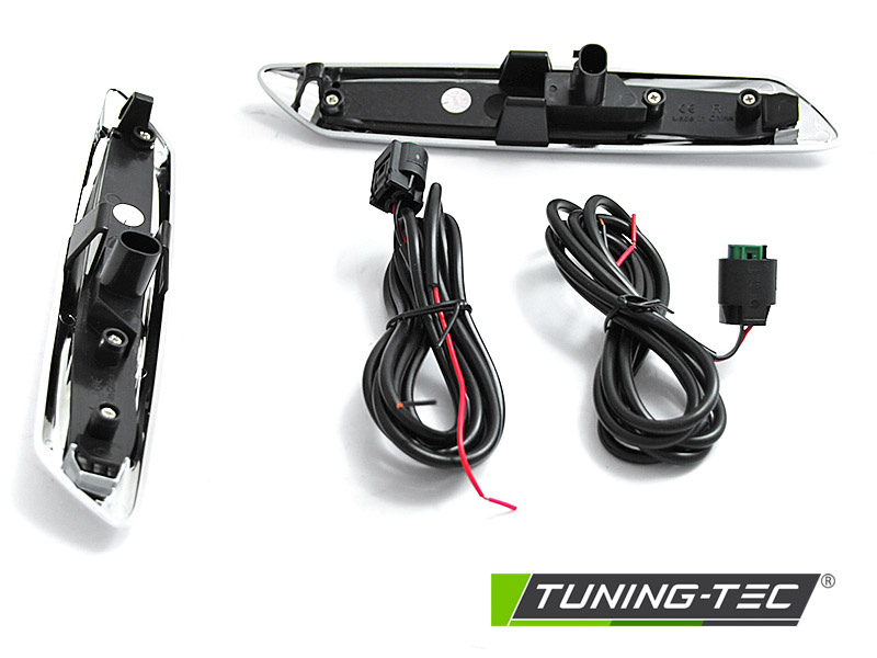 Zijkant knipperlichten geschikt voor BMW F10/F11 10-13 ZILVER SMOKE