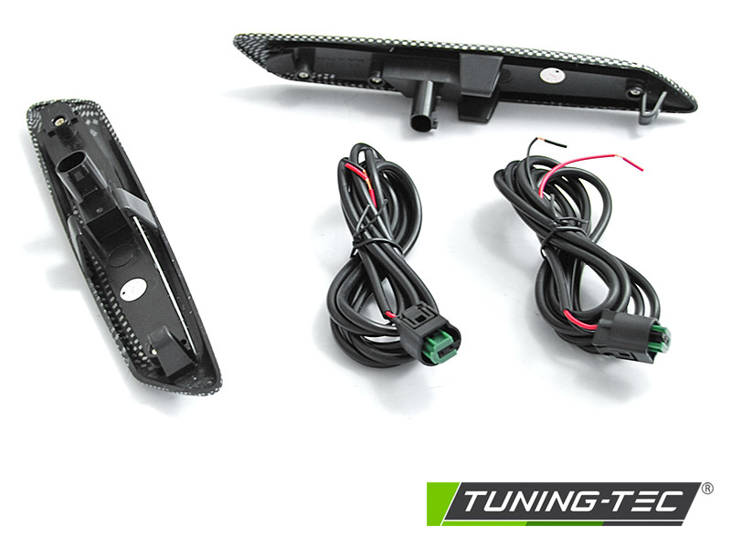 Zijkant knipperlichten geschikt voor BMW F10/F11 10-13 CARBON SMOKE