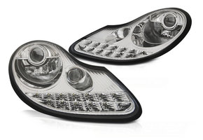 Koplampen PORSCHE BOXSTER 96-04 /911 996 LED CHROOM
