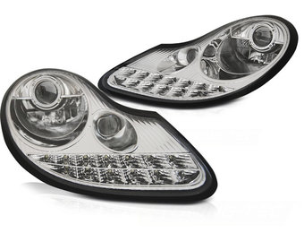 Koplampen geschikt voor PORSCHE BOXSTER 96-04 /911 996 LED CHROOM