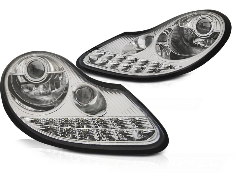Koplampen geschikt voor PORSCHE BOXSTER 96-04 /911 996 LED CHROOM