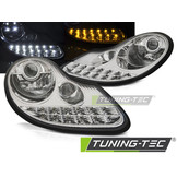 Koplampen geschikt voor PORSCHE BOXSTER 96-04 /911 996 LED CHROOM