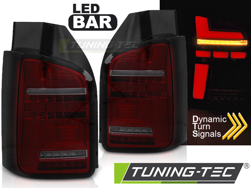 Achterlichten voor VW T6 15-19 LED OEM ROOD SMOKE