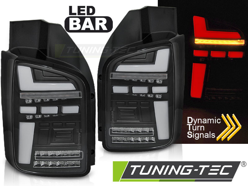 Achterlichten voor VW T5 04.03-09 LED ZWART