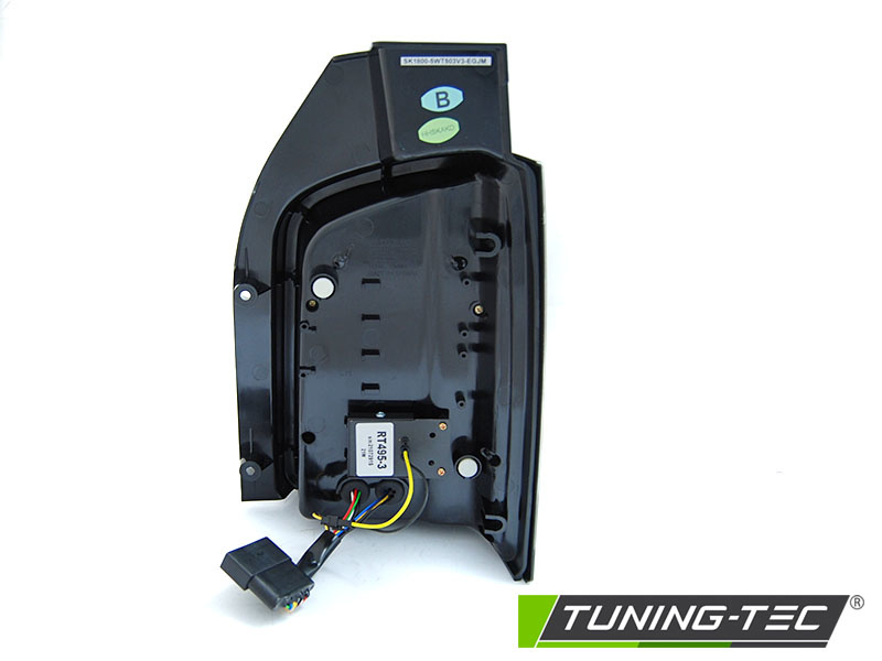 Achterlichten geschikt voor VW T5 04.03-09 LED ZWART