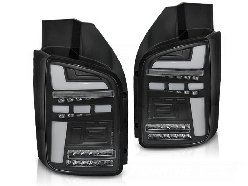 Achterlichten voor VW T5 10-15 LED ZWART