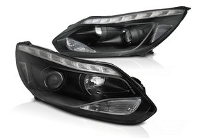 Koplampen FORD FOCUS MK3 11- 10.14 LED ZWART