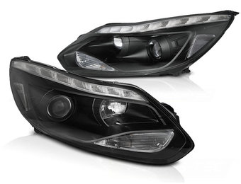 Koplampen FORD FOCUS MK3 11- 10.14 LED ZWART