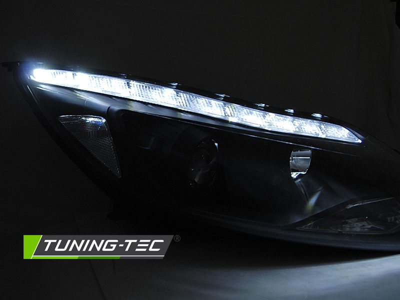 Koplampen FORD FOCUS MK3 11- 10.14 LED ZWART