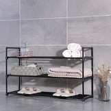 Schoenenrek met 3 niveaus - schoenenopberger - 92 x 30 x 54 cm