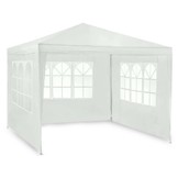Partytent - 3x3 m - tuinpaviljoen - met 3 wanden - wit