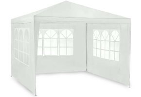 Partytent - 3x3 m - tuinpaviljoen - met 3 wanden - wit