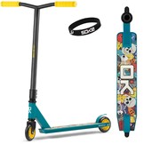 Stuntstep - SOKE GO! - geel blauw - 83 cm hoog - tot 100 kg