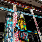 Stuntstep - SOKE GO! - geel blauw - 83 cm hoog - tot 100 kg