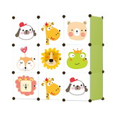 Speelgoedkast - modulaire kast - 110xx37x110 cm - groen