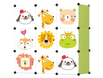 Speelgoedkast - modulaire kast - 110xx37x110 cm - groen