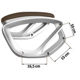 Bureaustoel armleuningen - onderdelen - Sofotel 226 - bruin