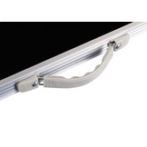 Campingtafel - inklapbaar - 119,5x60x61,5-69,5 cm - zwart