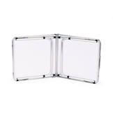 Campingtafel - inklapbaar - 119,5x60x61,5-69,5 cm - zwart