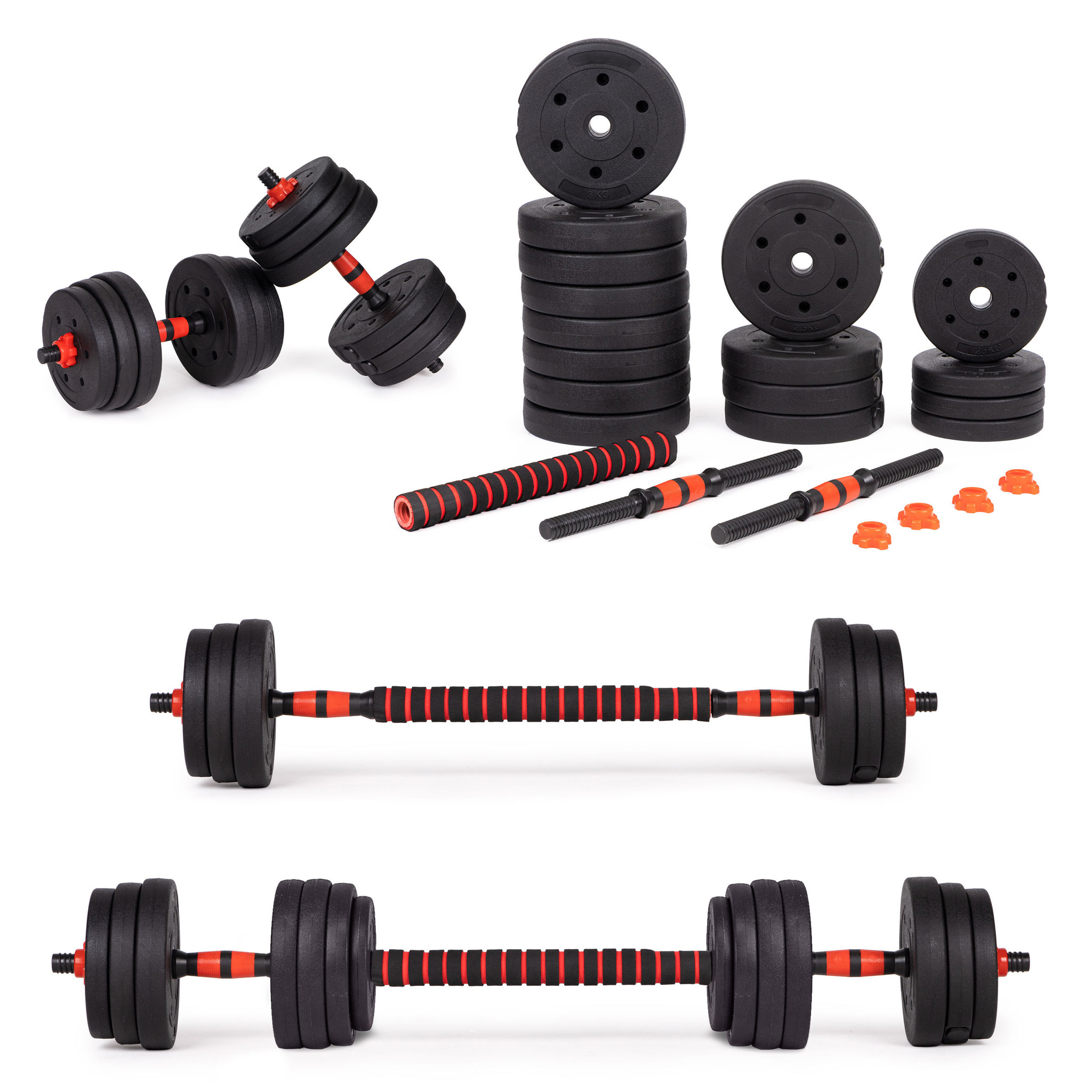 Dumbbell set - halterset - verstelbaar - gewichten 40 kg