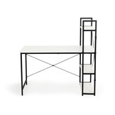 Bureau - wit - met opbergruimte - 120x64x120 cm - metaal