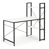 Bureau - wit - met opbergruimte - 120x64x120 cm - metaal