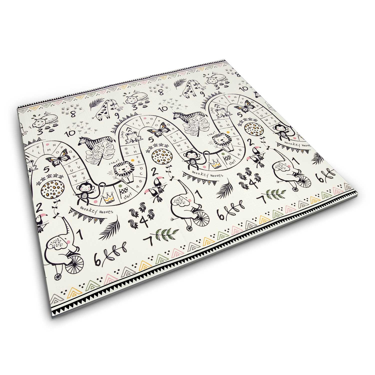 Speelmat baby - foam - opvouwbaar - 200x180x1cm - dubbelzijdig
