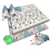 Speelmat baby - foam - opvouwbaar - 200x180x1cm - dubbelzijdig