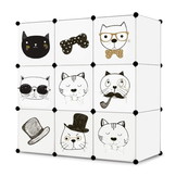 Speelgoedkast - modulaire kast - 110xx37x110 cm - wit