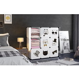 Speelgoedkast - modulaire kast - 110xx37x110 cm - wit