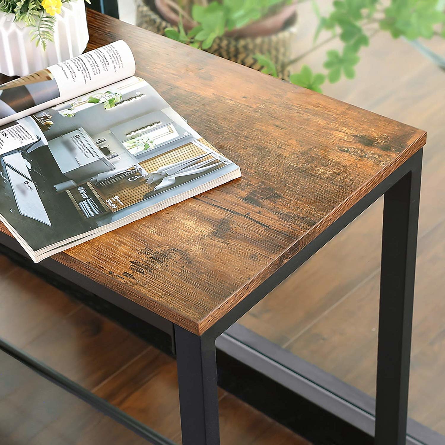 Sidetable - wandtafel - haltafel - 100x35x80 cm - industrieel
