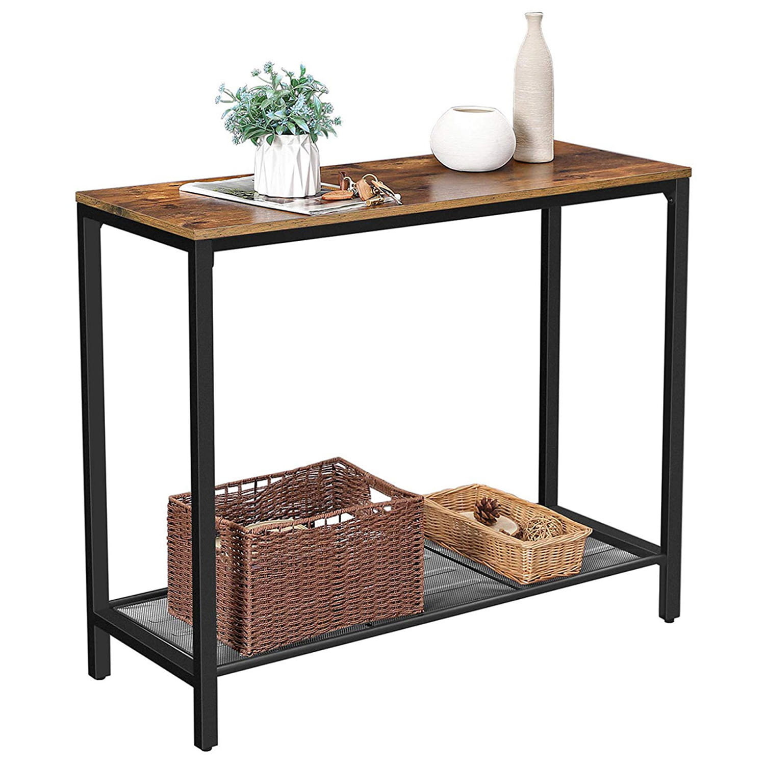 Sidetable - wandtafel - haltafel - 100x35x80 cm - industrieel
