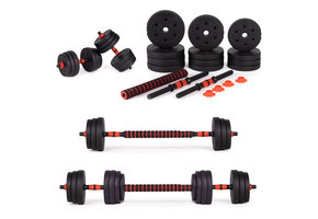 Dumbbell set - halterset - verstelbaar - gewichten 20 kg