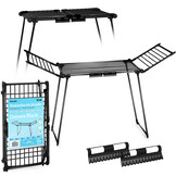 Droogrek - wasrek - wasdroogrek - staand - 174x61x108cm - zwart