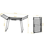 Droogrek - wasrek - wasdroogrek - staand - 174x61x108cm - zwart