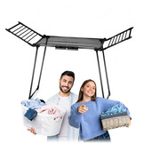 Droogrek - wasrek - wasdroogrek - staand - 174x61x108cm - zwart